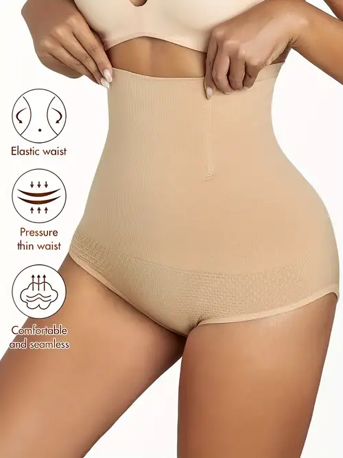 High Waist Zipper Shaping Shorts Tummy Control Compression - Temu