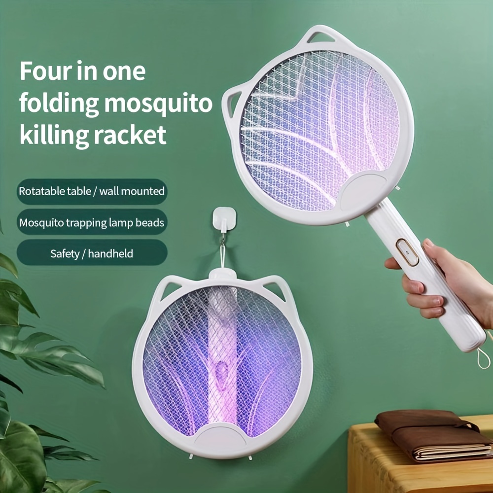 Raquette Anti moustiques électrique rechargeable Tapette à Mouche