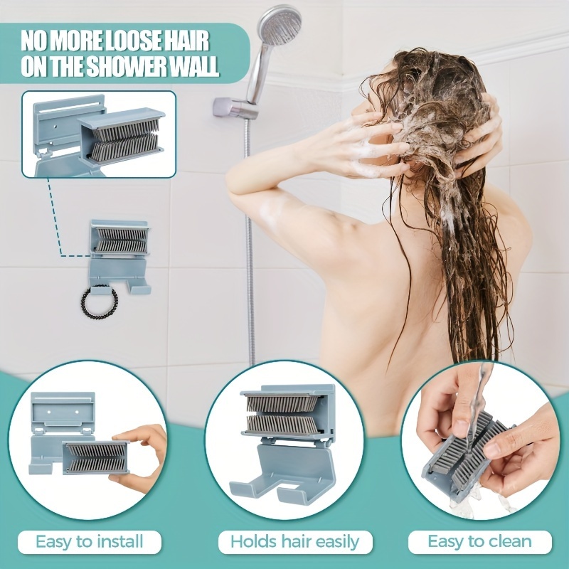 Hair Catcher For Shower Wall Hair Trap For Shower Drain - Temu