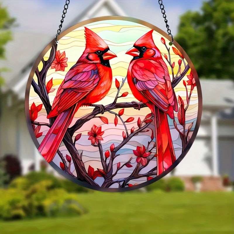 Tropical Fish Stained Glass Window Hanging Decor sea Animals - Temu
