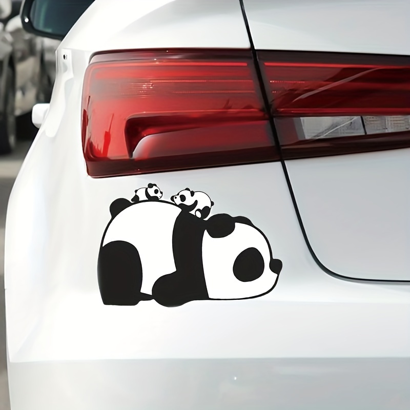 Auto Cartoon Panda Aufkleber Rad Augenbrauen Aufkleber - Temu Germany