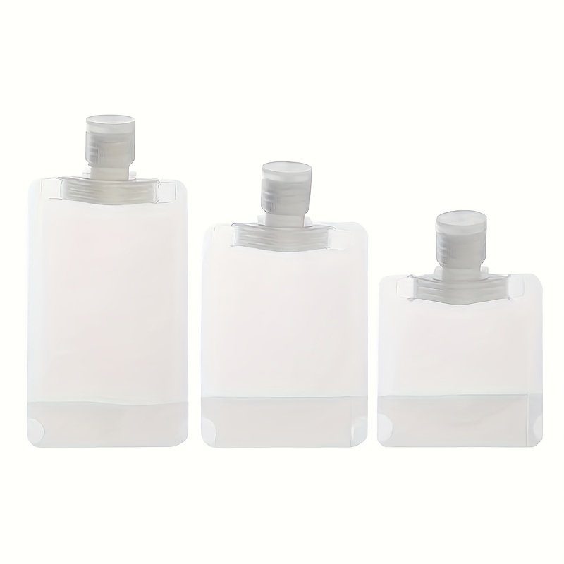 3pcs Travel Lotion Dispensing Bottle Cosmetic Water Portable Disposable Bag