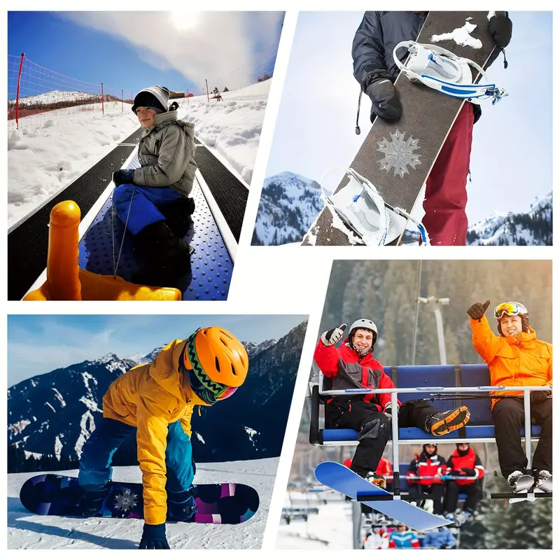 2 Pezzi Pedali Da Snowboard - Pad Pedale Antiscivolo A Fiocco Di Neve  Trasparente 3D - Fornisce Una Presa Extra Per Migliorare La Tua Esperienza  Di