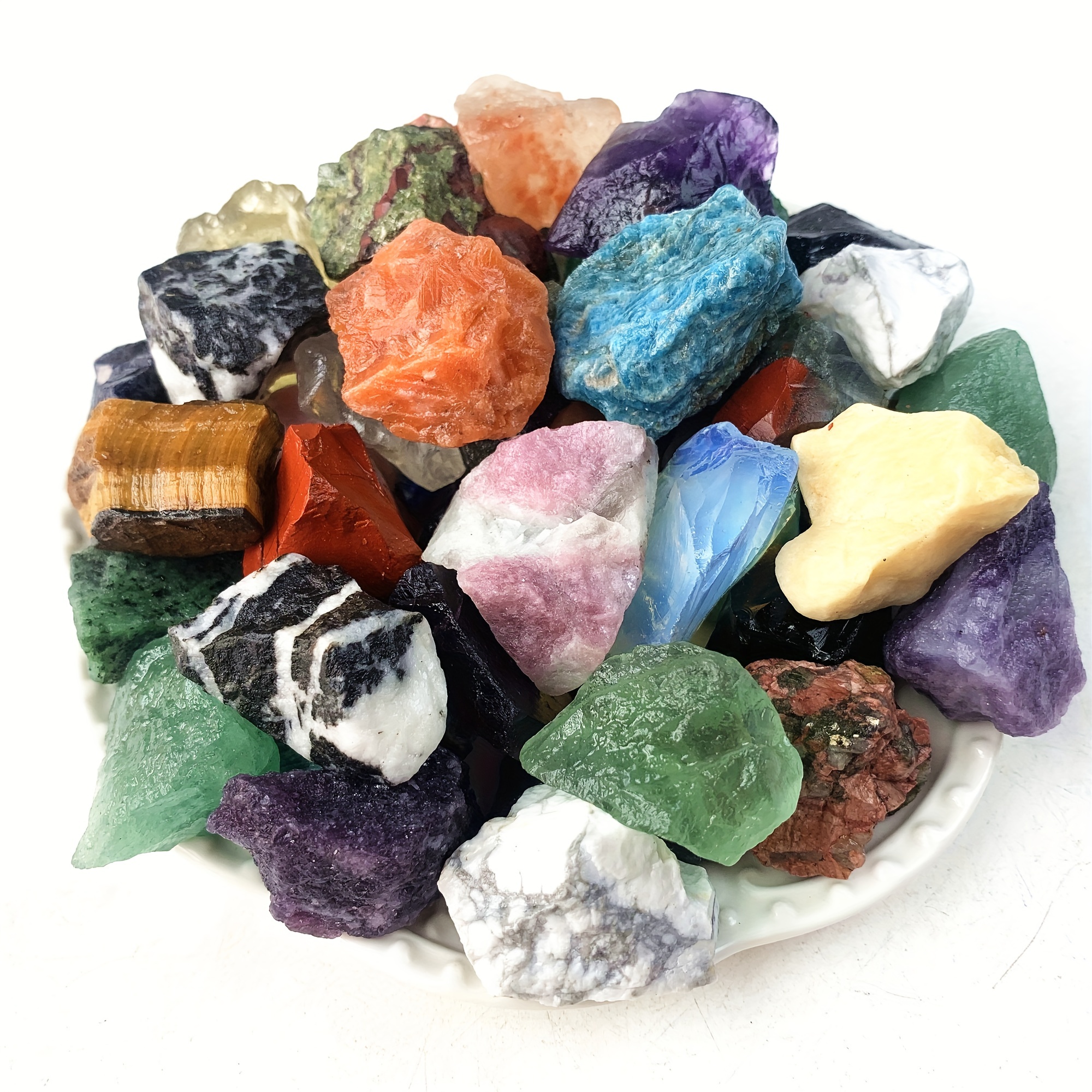 Mixed Natural Crystal Gemstones Chakra Healing Stones - Temu