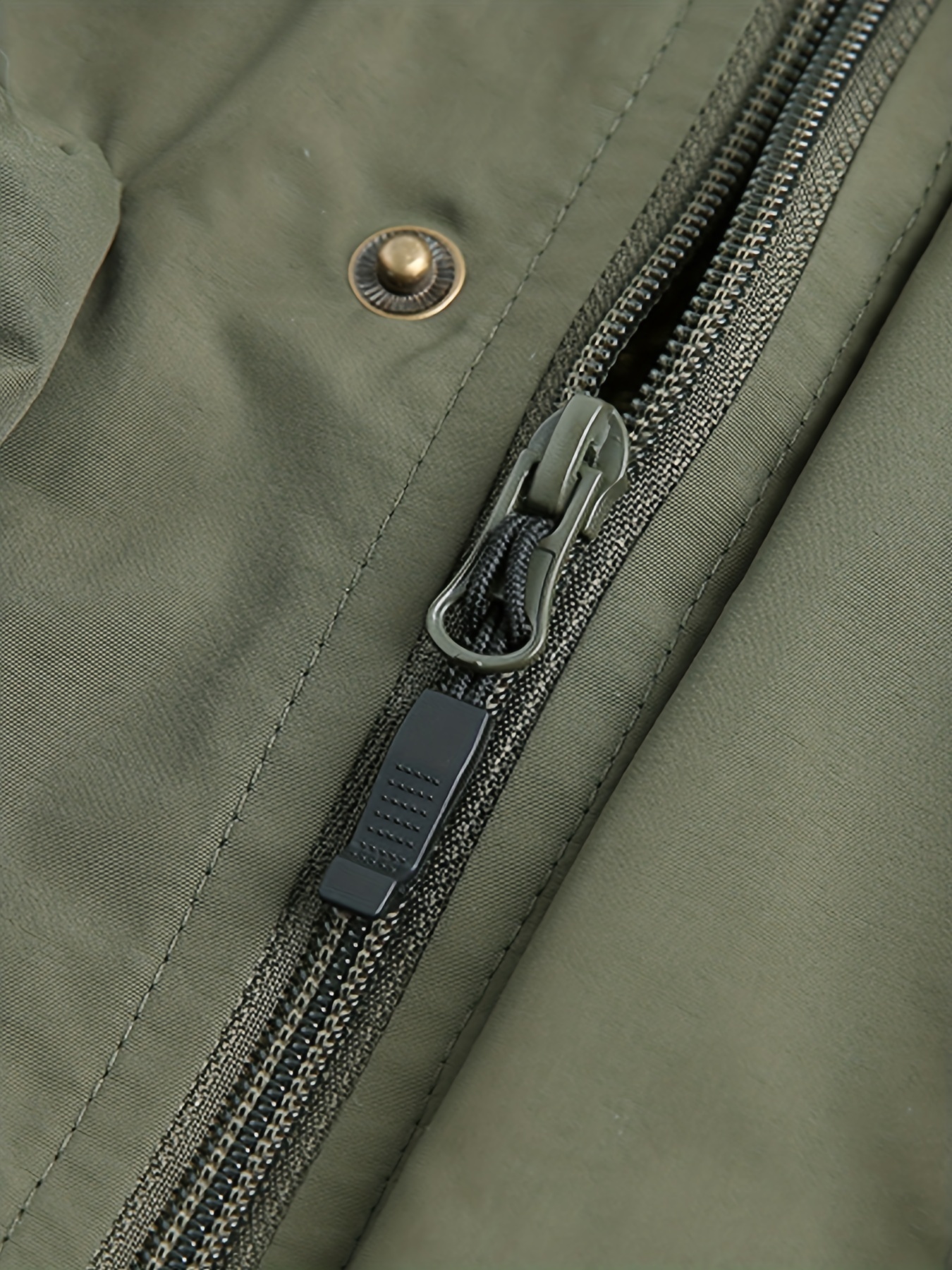 Men's Zipper Pockets Cargo Vest - Casual Stand Collar Outwear