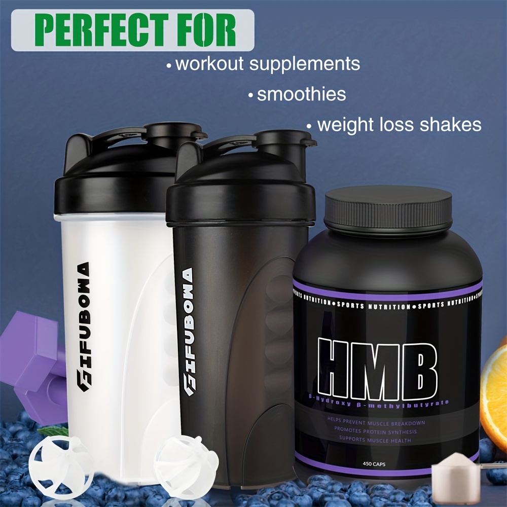 Leak proof Bpa free Protein Shaker Bottle For Smoothies Gym - Temu