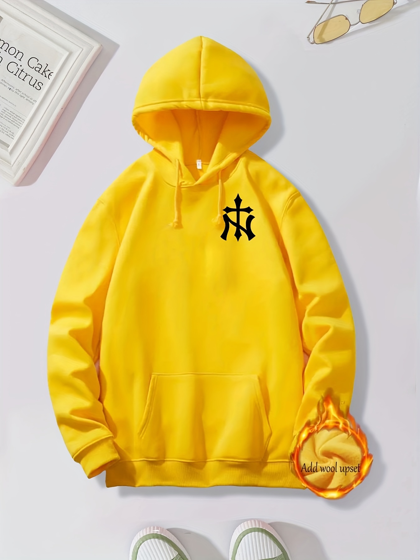 Mens Yellow Hoodies & Sweatshirts