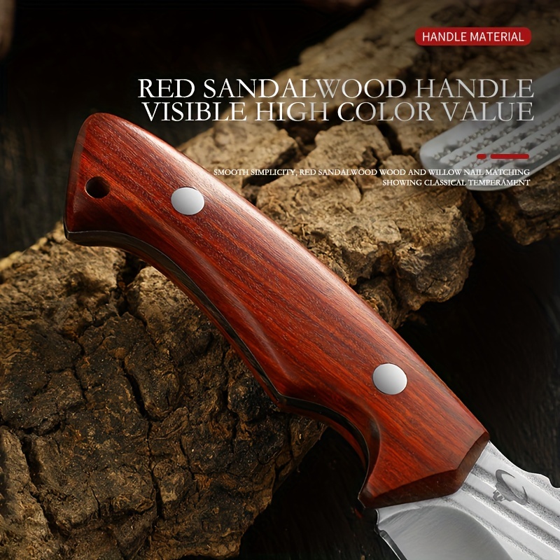 Mongolian Meat Knife With Knife Cover Portable Kitchen Knife - Temu
