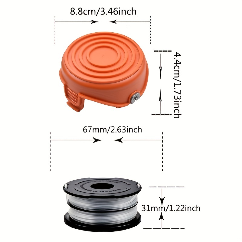 BLACK+DECKER Trimmer Line Replacement Spool, Dual Line, AFS .065-Inch  (DF-065-BKP)