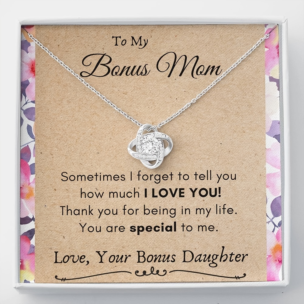 Sentimental Gifts For Bonus Mom - Gift for mom - Personalized Shaped Plaque  Light Base