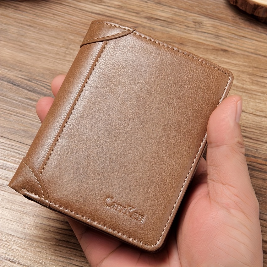 Women Wallet Small Trifold Soft Leather Multi Card Organizer Zip Pocket  Wristlet