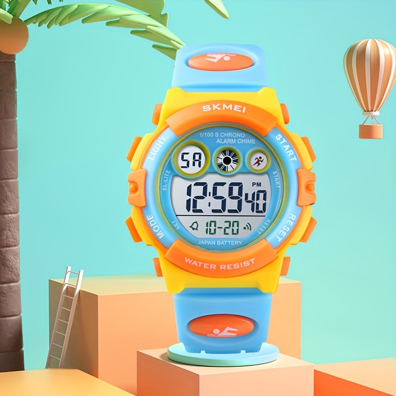 Reloj electrónico Pokemon Pikachu, reloj de pulsera Digital de dibujos  animados, resistente al agua, LED, juguete de regalo de Navidad para niños