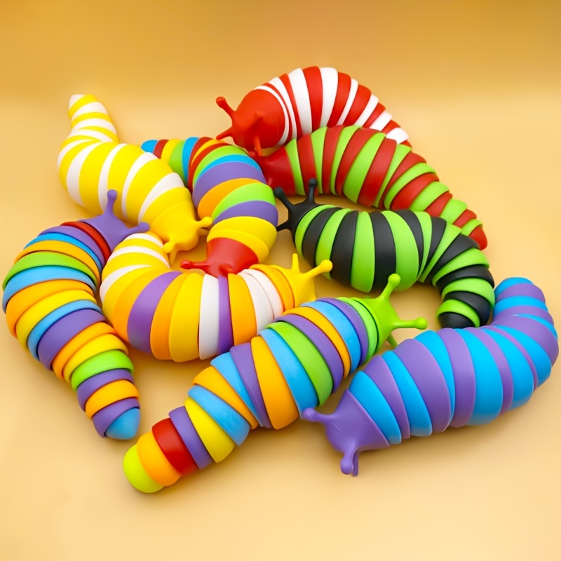 Ensemble Fête Coloré Caterpillar Puffer Ball Jouet Spongieux