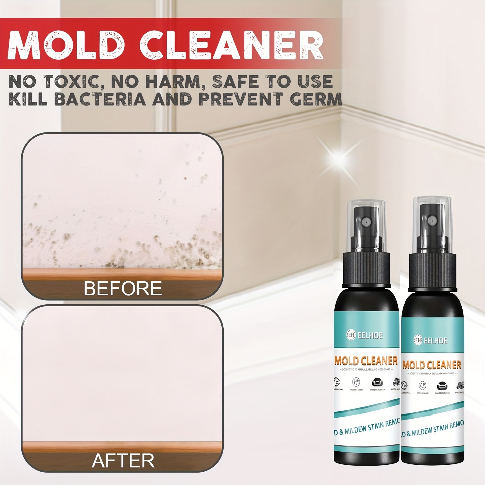 Household Mold Remover Spray Mildew Cleaning Agent Furniture Tile Removal  Floor Wall Cleaner Multifunctional Mold Remover Kr