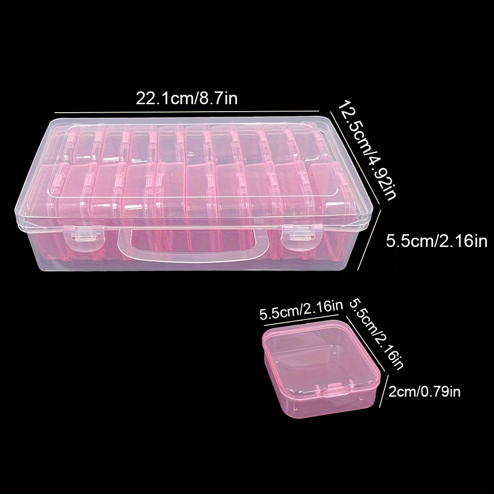  Beavorty 3 Sets Nail Art Storage Box transparent nail  accessories display makeup jewelry nail art boxes desktop accessories  rhinestone accessories ornament storage bin ornament container : Beauty &  Personal Care