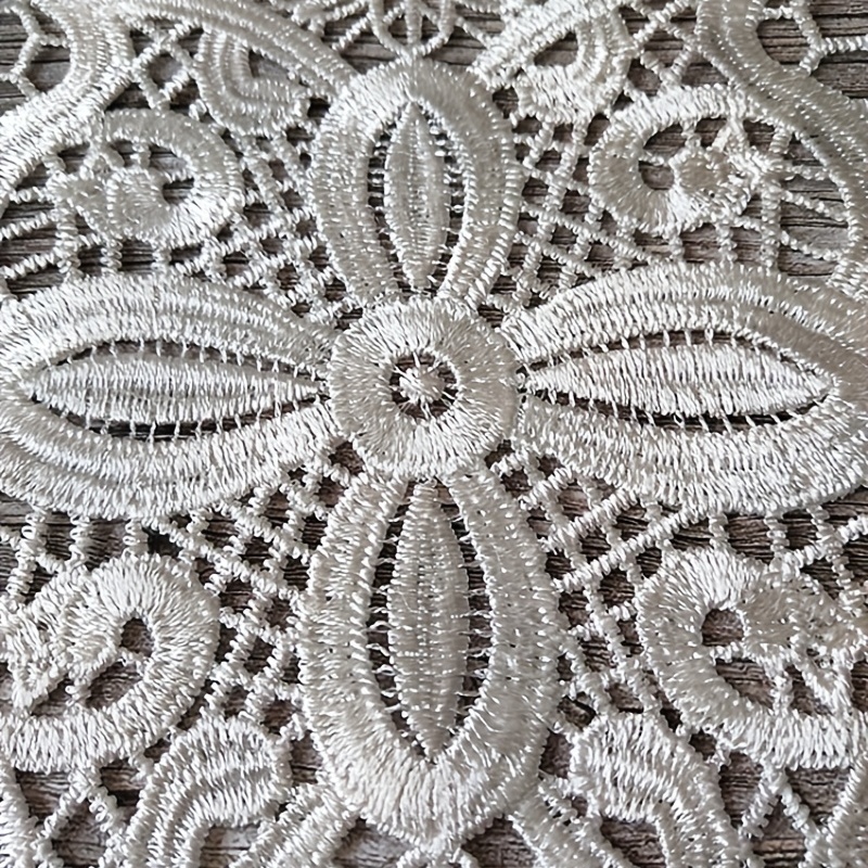 Polyester Lace Tablecloth Embroidered Dining Table Mat
