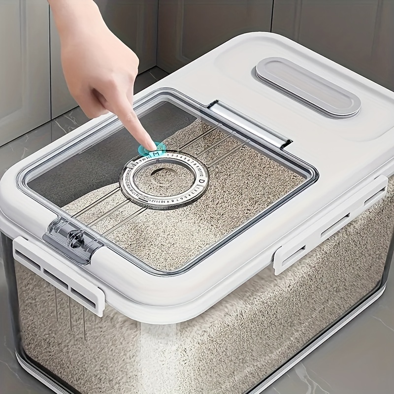 1pc Moisture-proof Rice Storage Box Airtight Rice Bin Flour Storage  Container