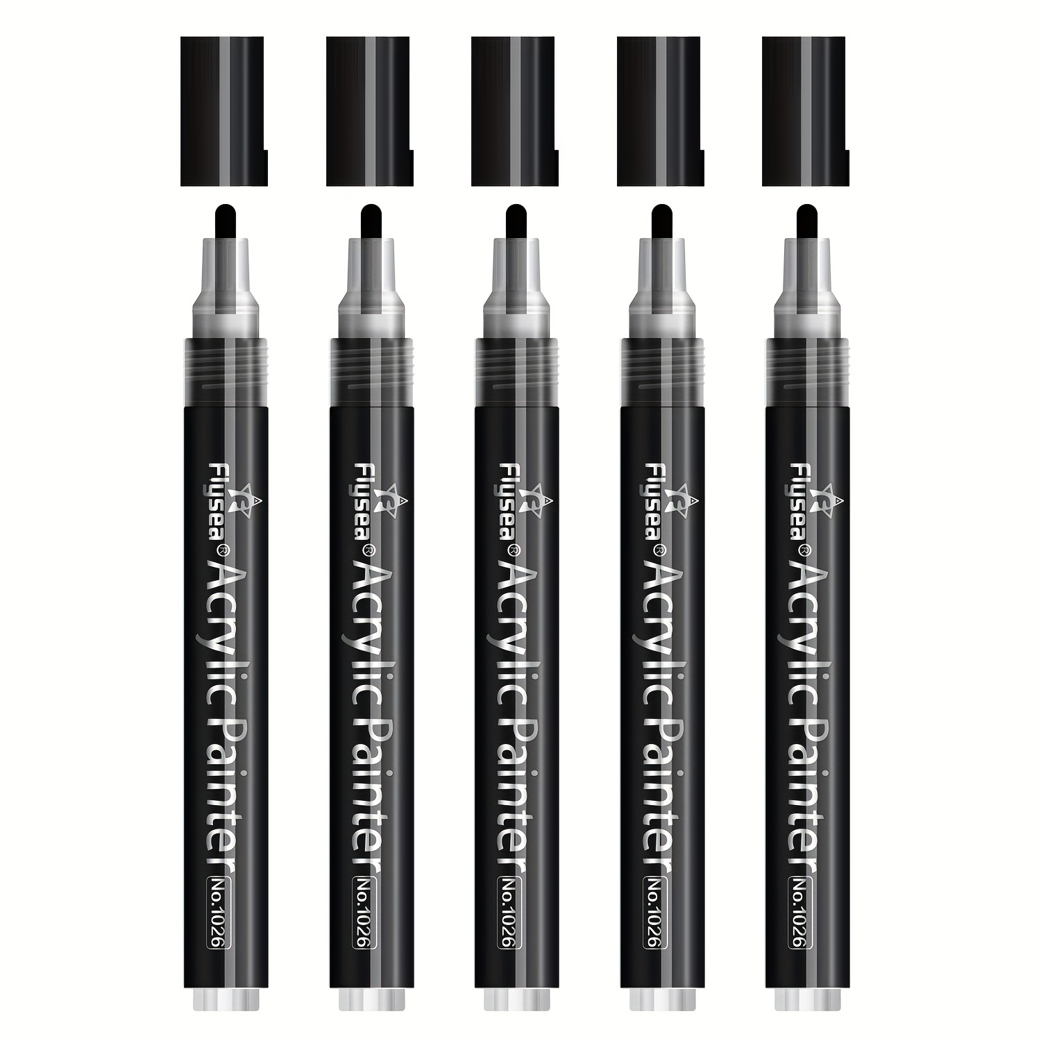 4 Pieces Metallic Marker Pens, Metallic Permanent Paint Pen Markers  Painting Pens Suitable for Black Paper Glass Signature Cards Scrapbook  Artist