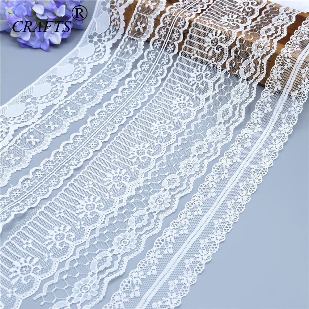 Wholesale Hollow out Lace Trim White Scallop Edge White Water