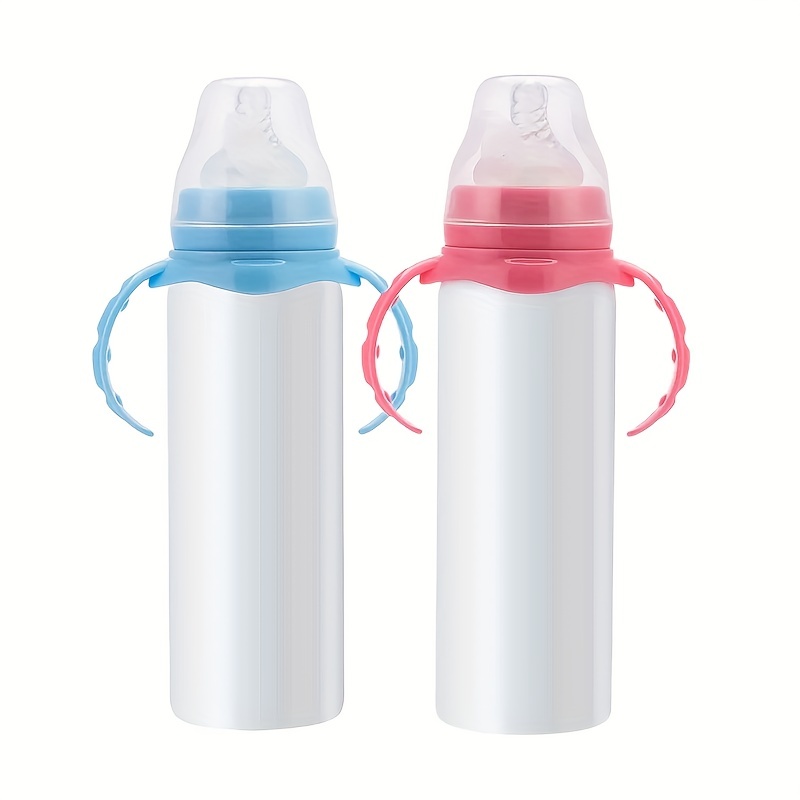 10oz Stainless Steel Baby Sippy Cup With Handle Double Layer Vacuum  Insulated Mug Kids Water Training Bottles