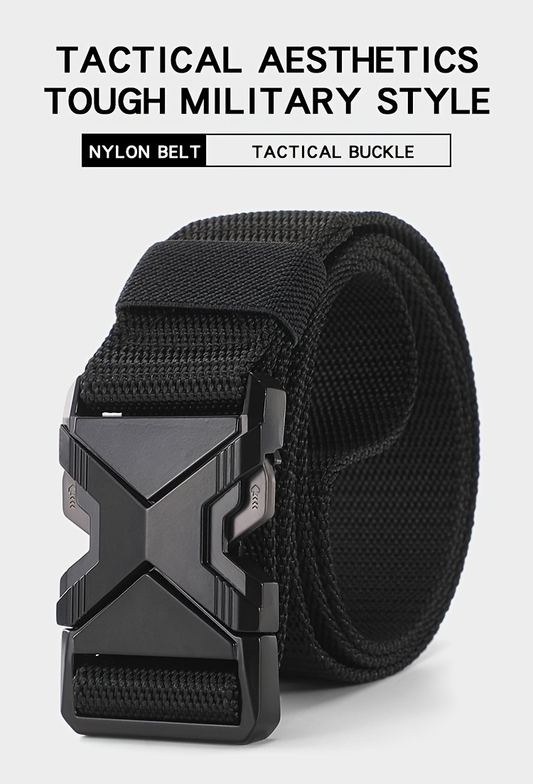 Men Military Belt Tactical Strap Waistband Quick Release Buckle