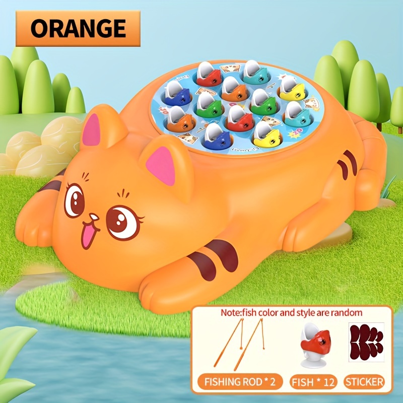 [Cute Cat Fishing Plate] Creative And Interesting Puzzle Fishing  Toy-Interaction-Suitable For Halloween, Christmas, And Thanksgiving Gifts
