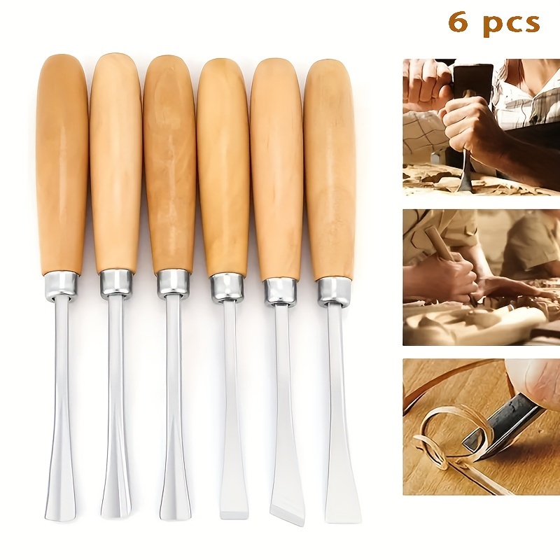 12Pcs/6pcs Wood Carving Chisels Knife DIY Wood Carving Tools Woodworking  Engraving Fine Carving Knifes Handmade Cutter Tools Set - AliExpress