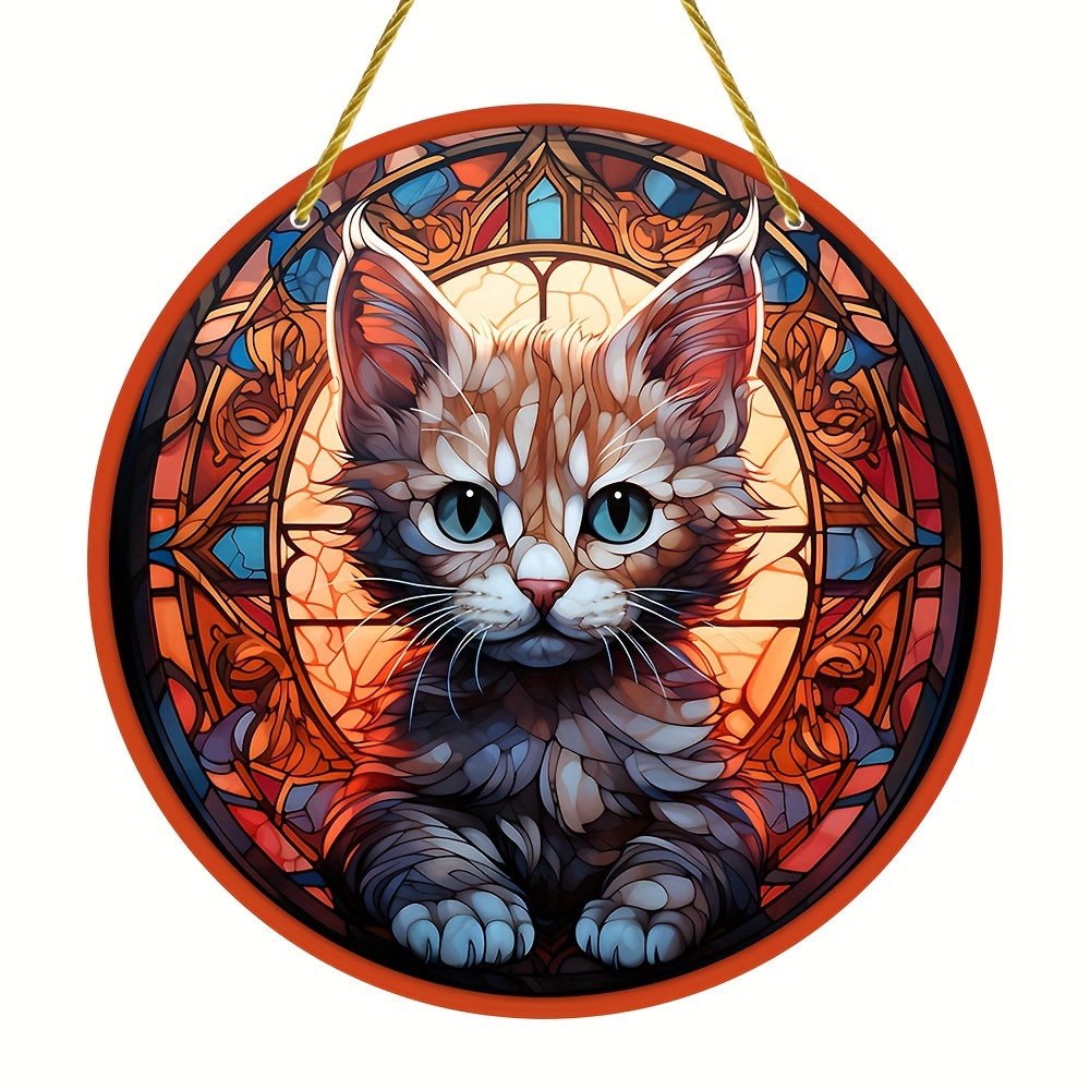 marque generique - Acrylique Chat Suspendu Suncatcher Décor Bureau