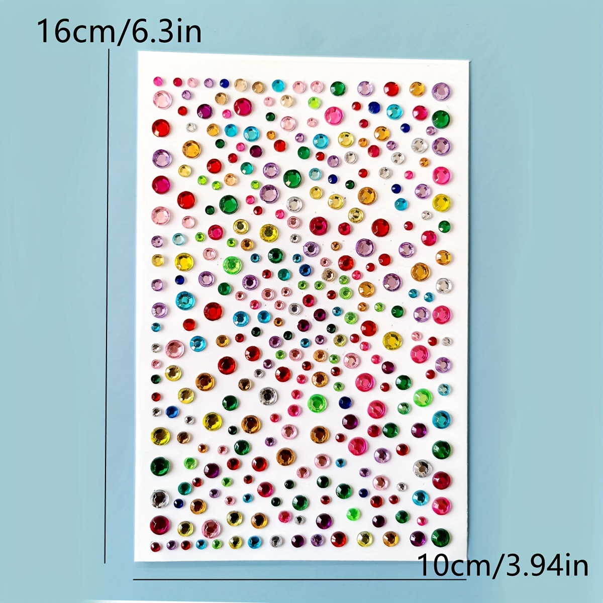 Colorful Round Dot Rhinestone Stickers Gem Stickers Self - Temu