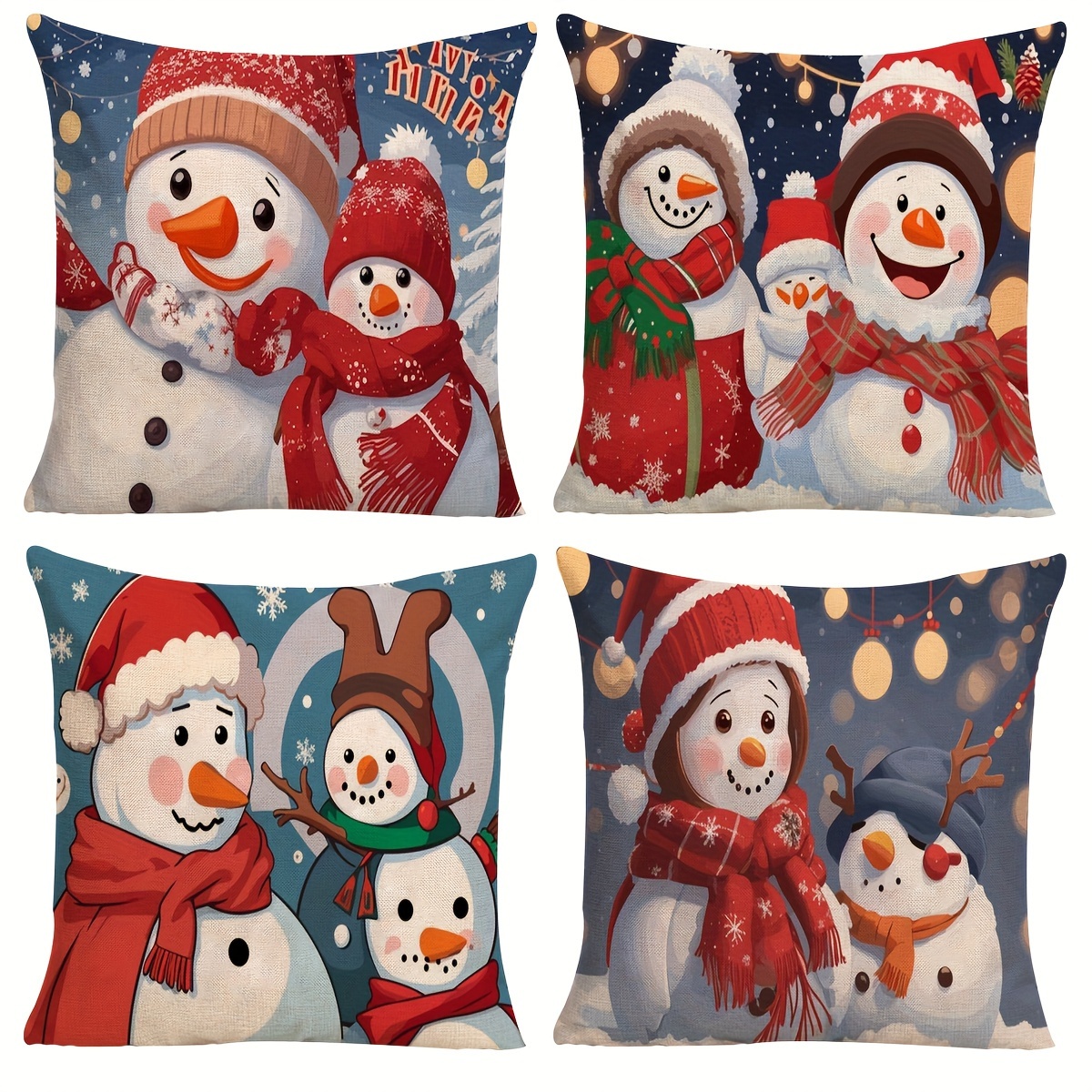 Double sided Print Christmas Pillow Covers Merry Christmas - Temu