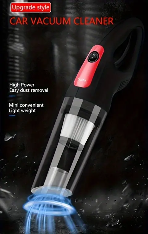 IMINSO Aspiradora de mano inalámbrica con 9 KPA/LED, aspiradora de mano  ligera recargable inalámbrica de mano para automóvil, mini aspiradora