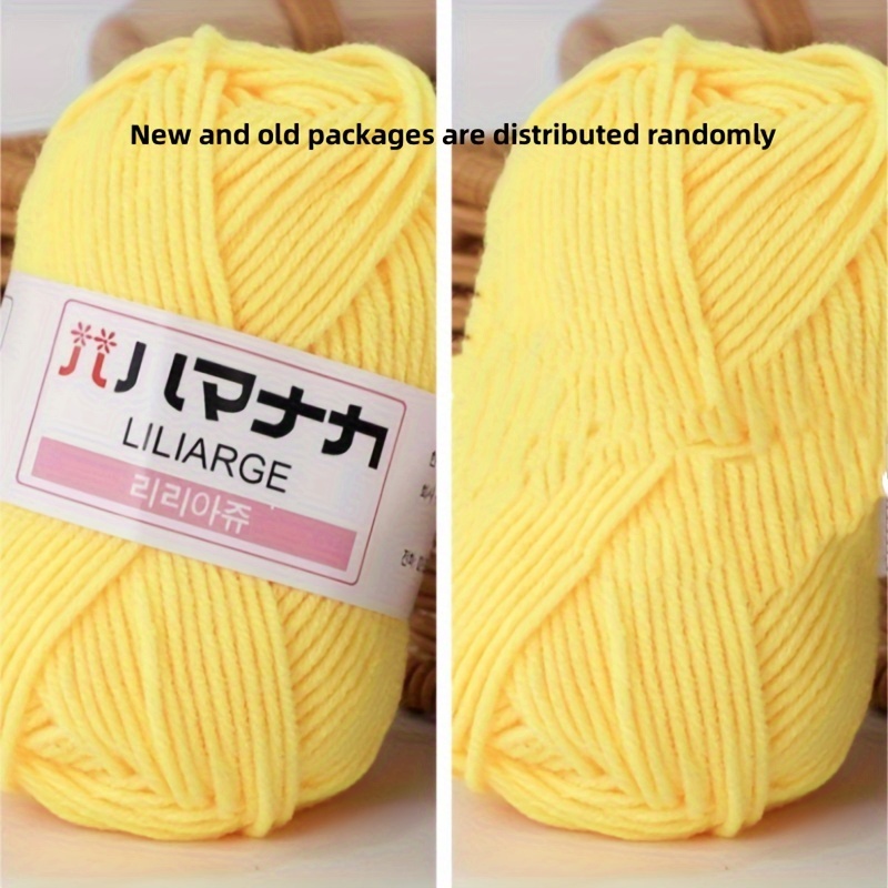 10pcs DIY Wool Crochet Yarn Multicolor Soft Hand Knitting Line Milk Cotton  For Sweater And Scarf