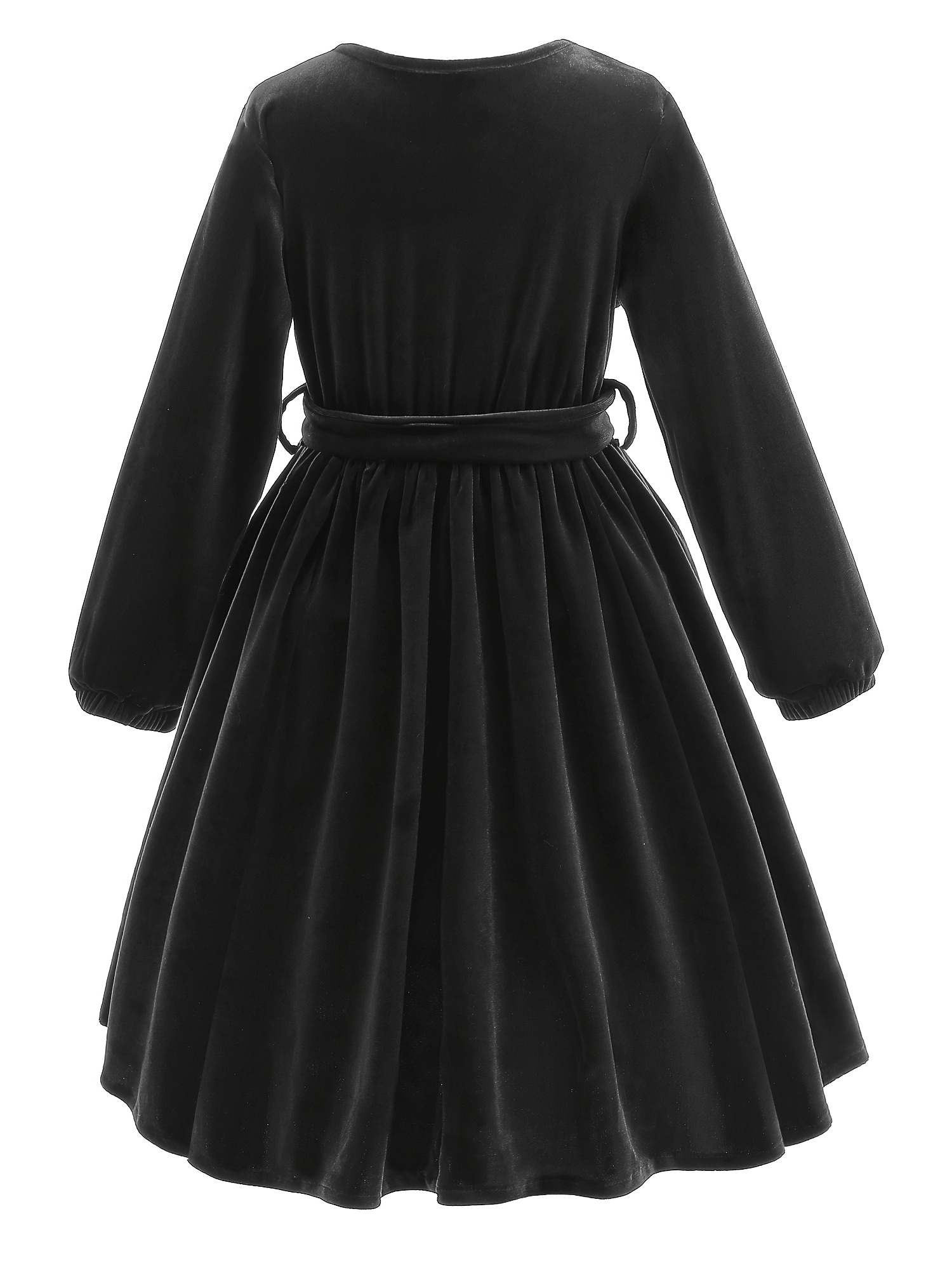 Black velvet dress outlet kids