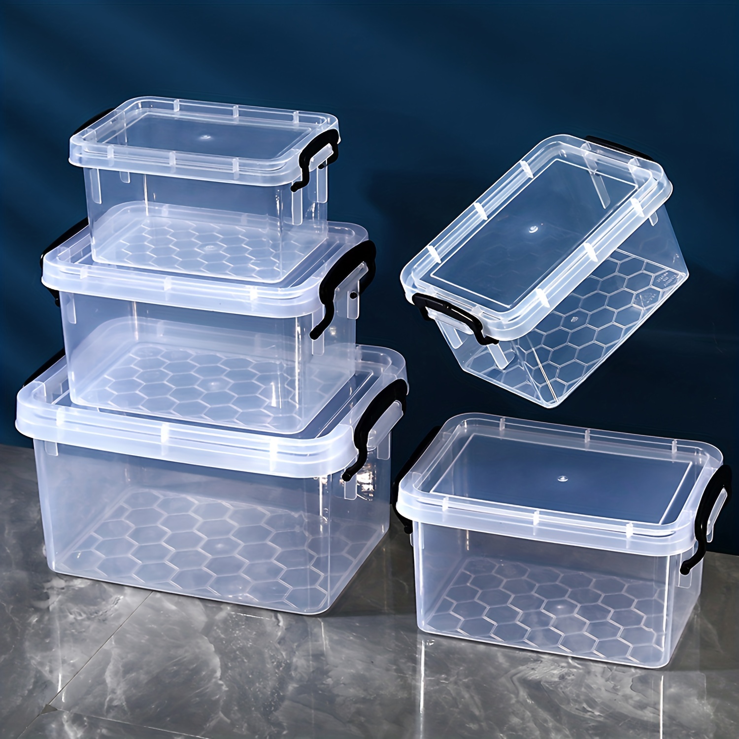 Kitchen Plastic Food Storage Container Set With Airtight Lids, Reusable Leftover  Box, Lunch Boxes, Food Preservation Box, Kitchen Supplies - Temu