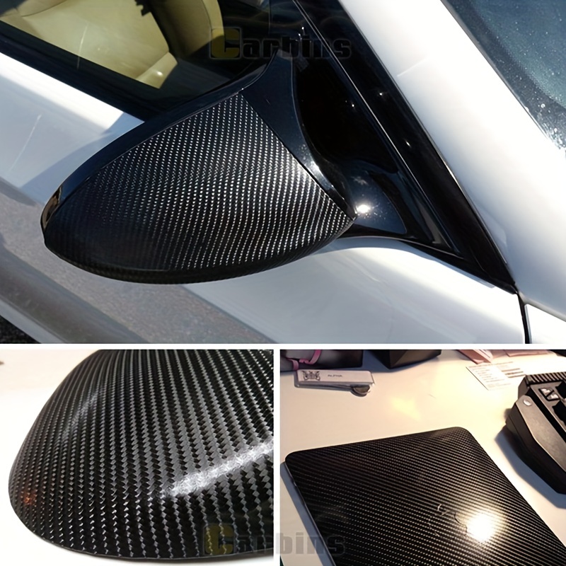 Premium Black 3d 4d 5d 6d Carbon Fiber Vinyl Wrap Film Car - Temu