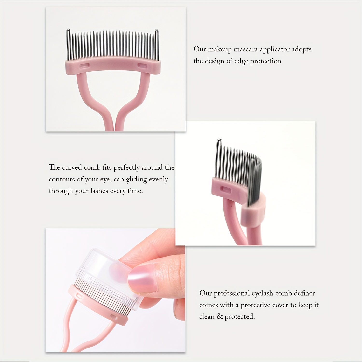 Eyelash Curler Comb Set Natural Effects Press Type Eyelash Curler