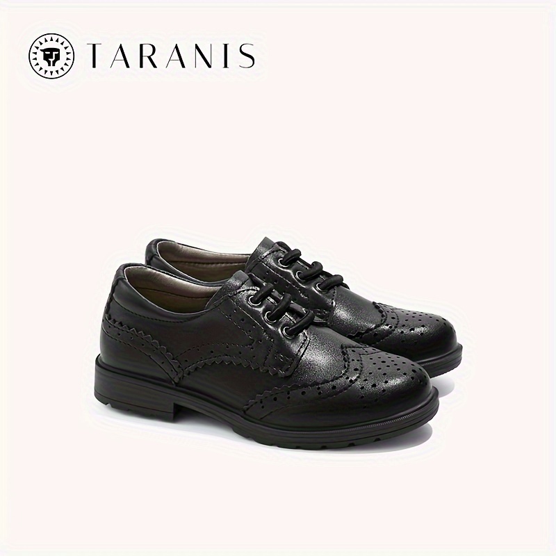 TARANIS Boys Classic Loafer Shoes Lightweight Comfortable Non Slip Flat Shoes