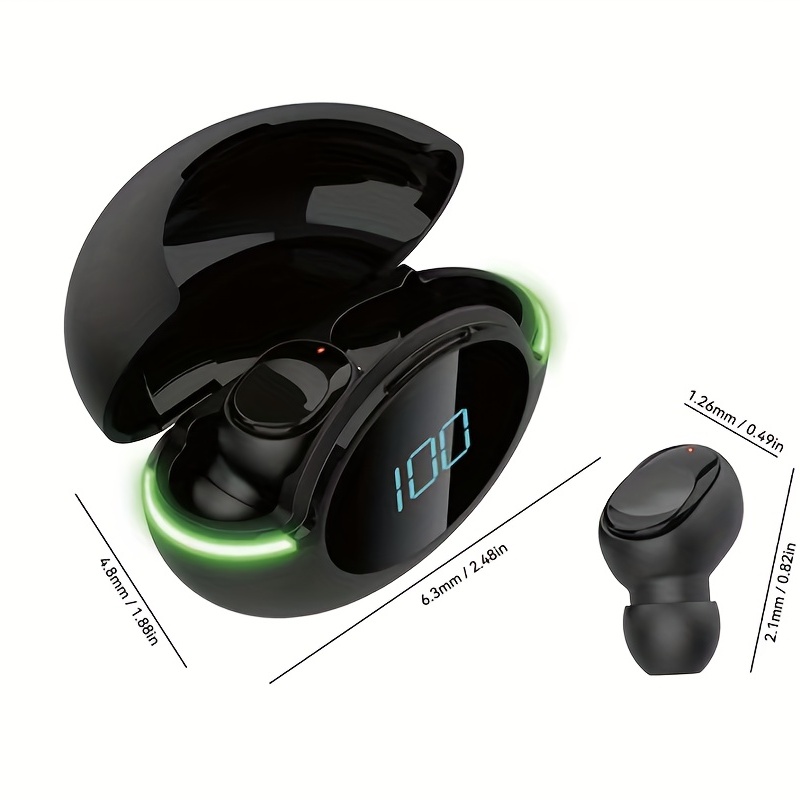 True Wireless Earbuds TWS Stereo Earphones Bluetooth 5.0 Headphones with  Touch Control IPX4 Waterproof Sports Headphones with Dual Noise Reduction