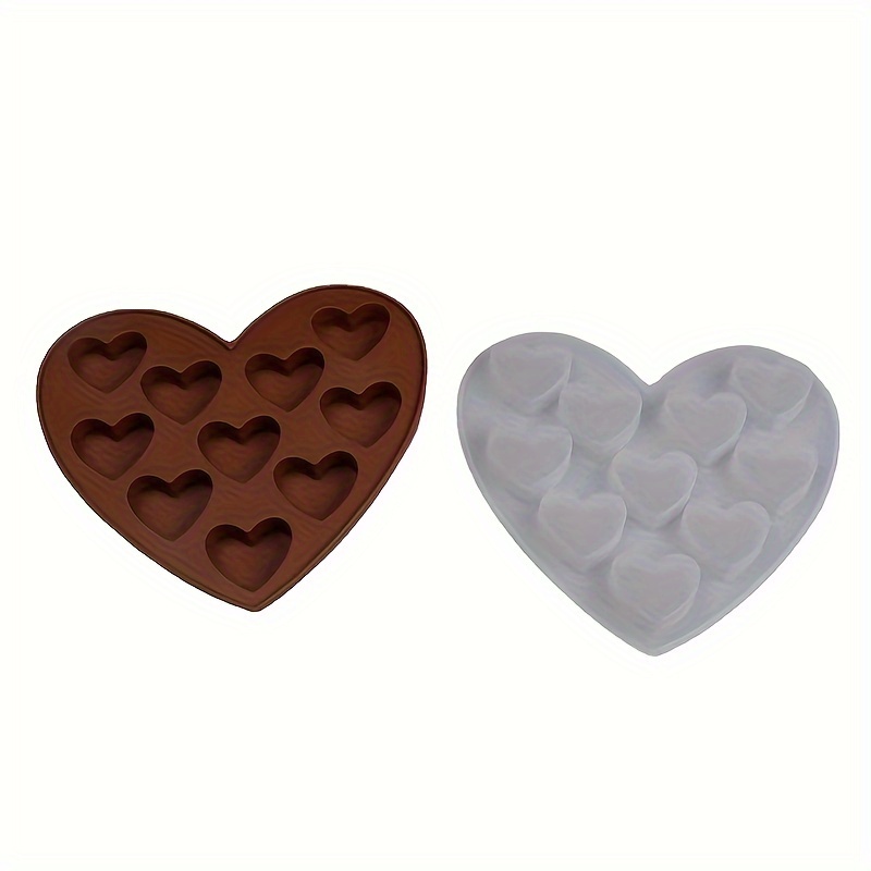 Silicone Mini Heart 55-Cavity Molds for Baking, Heart Shape Ice Cube Candy  Chocolate Mold, Valentine Candy Molds for Making Gummy, Candy, Chocolate