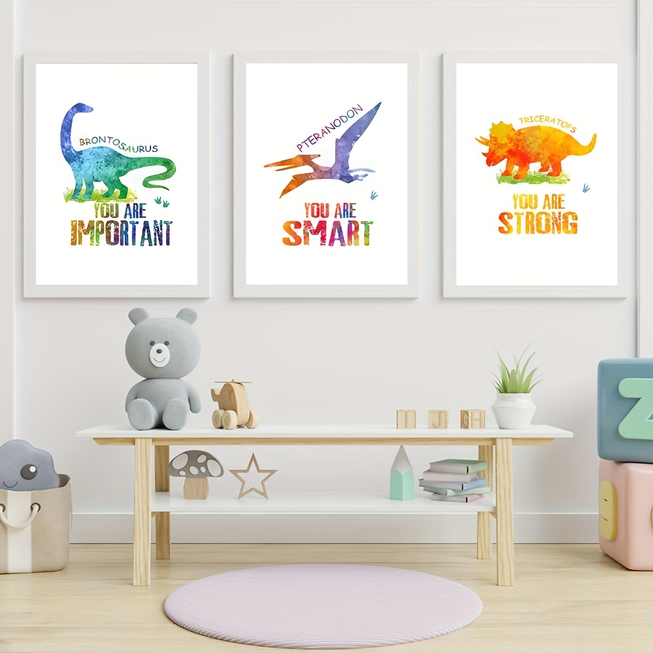 Canvas Poster Dinosaur Size Comparison Chart Poster Types Of - Temu