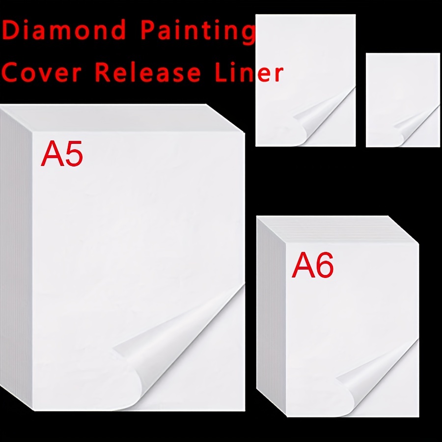 20/50 Sheets Of Artificial Diamond Painting Release Paper A5 Large Size  5.83inch*8.27inch Diamond Art Paper Double-sided Non-stick Substitute Cover  Pa