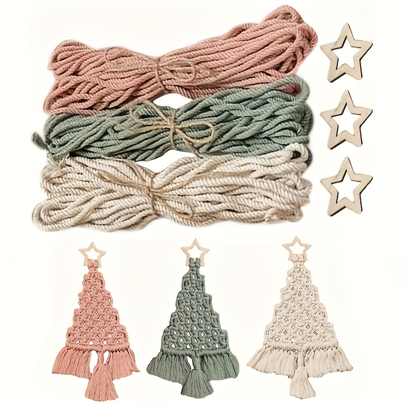 Handmade Cotton Rope Woven Christmas Tree Material Package - Temu