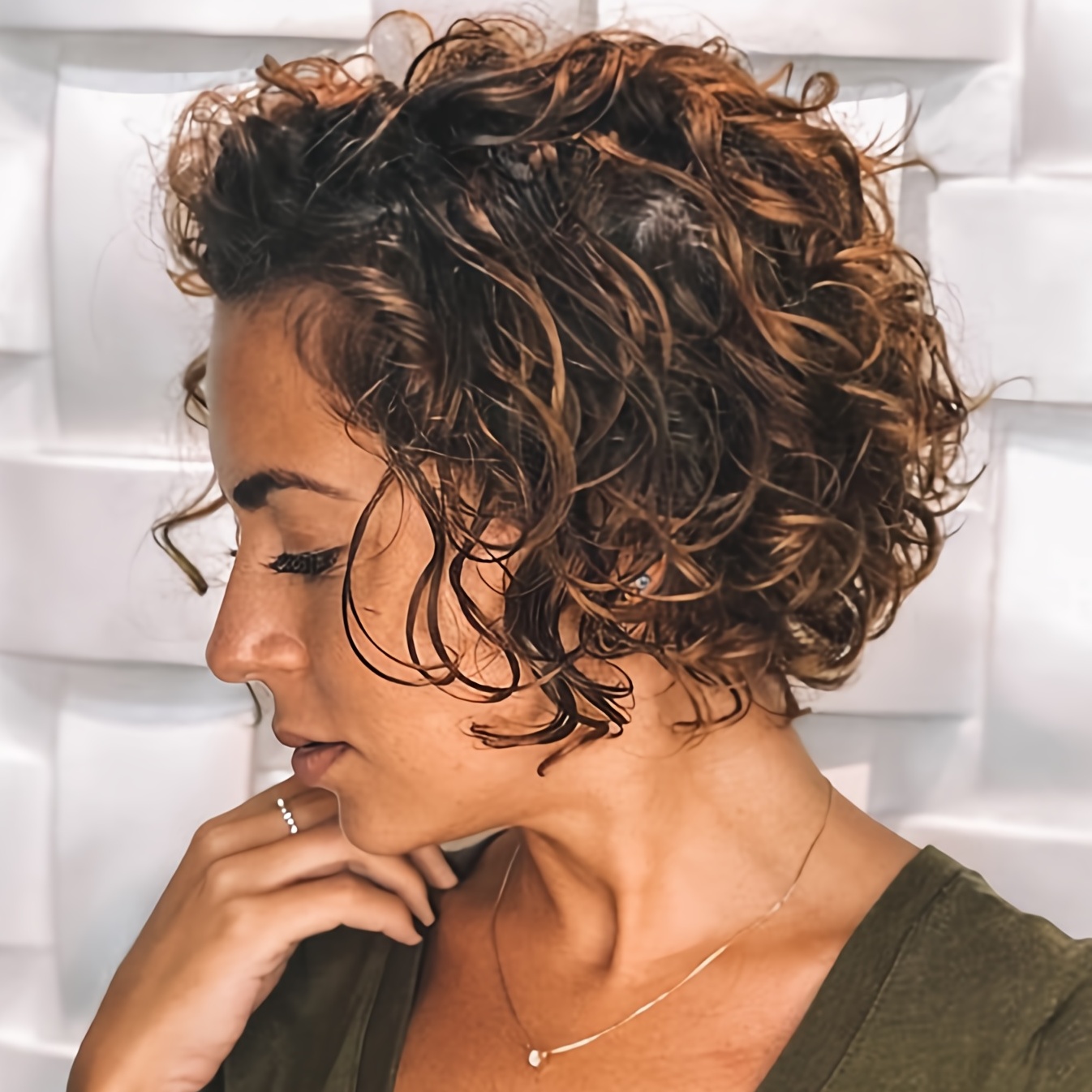 Short Curly Wavy Human Hair Wigs Short Pixie Cut Wigs 13*1 - Temu