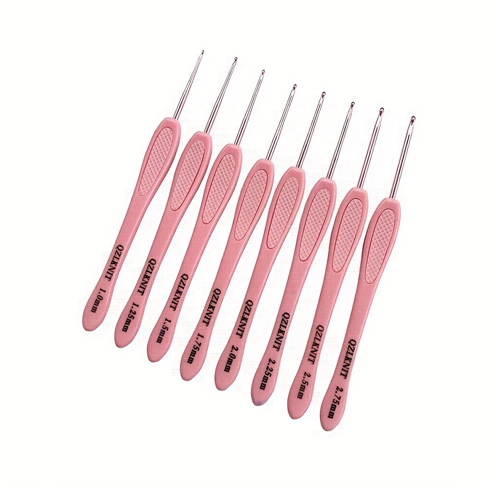 Abs Handle Crochet Hooks Handle Knitting Needles Set For - Temu