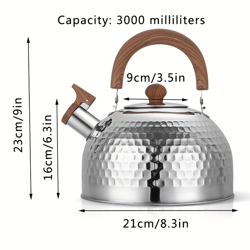 Stainless Steel Whistling Tea Kettle for Home, Office, Kitchenware