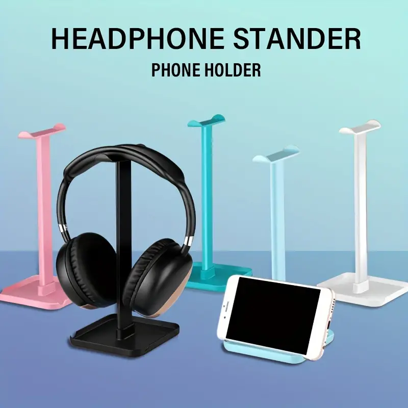 Headphone Stand Phone Holder Multifunctional Stander - Temu