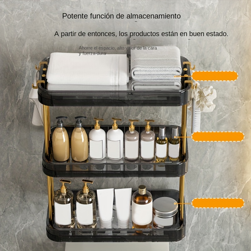 MEJOR Suministros De Bano Estantes Almacenamiento Organizador