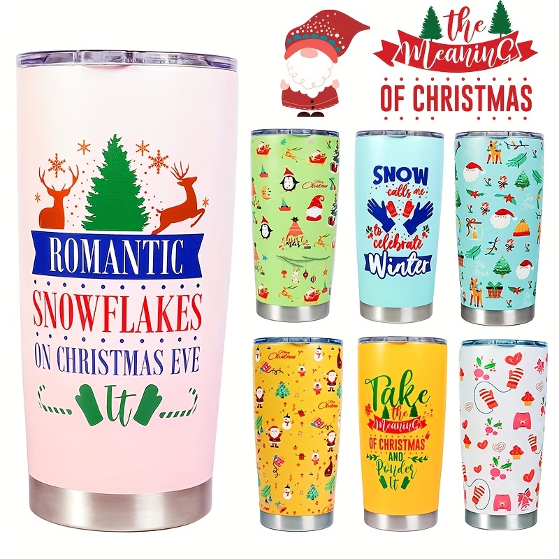 Christmas Tumbler Stainless Steel And Double Wall Insulated - Temu