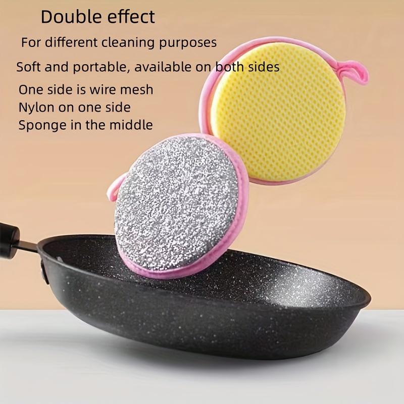 cast iron round portable double sided