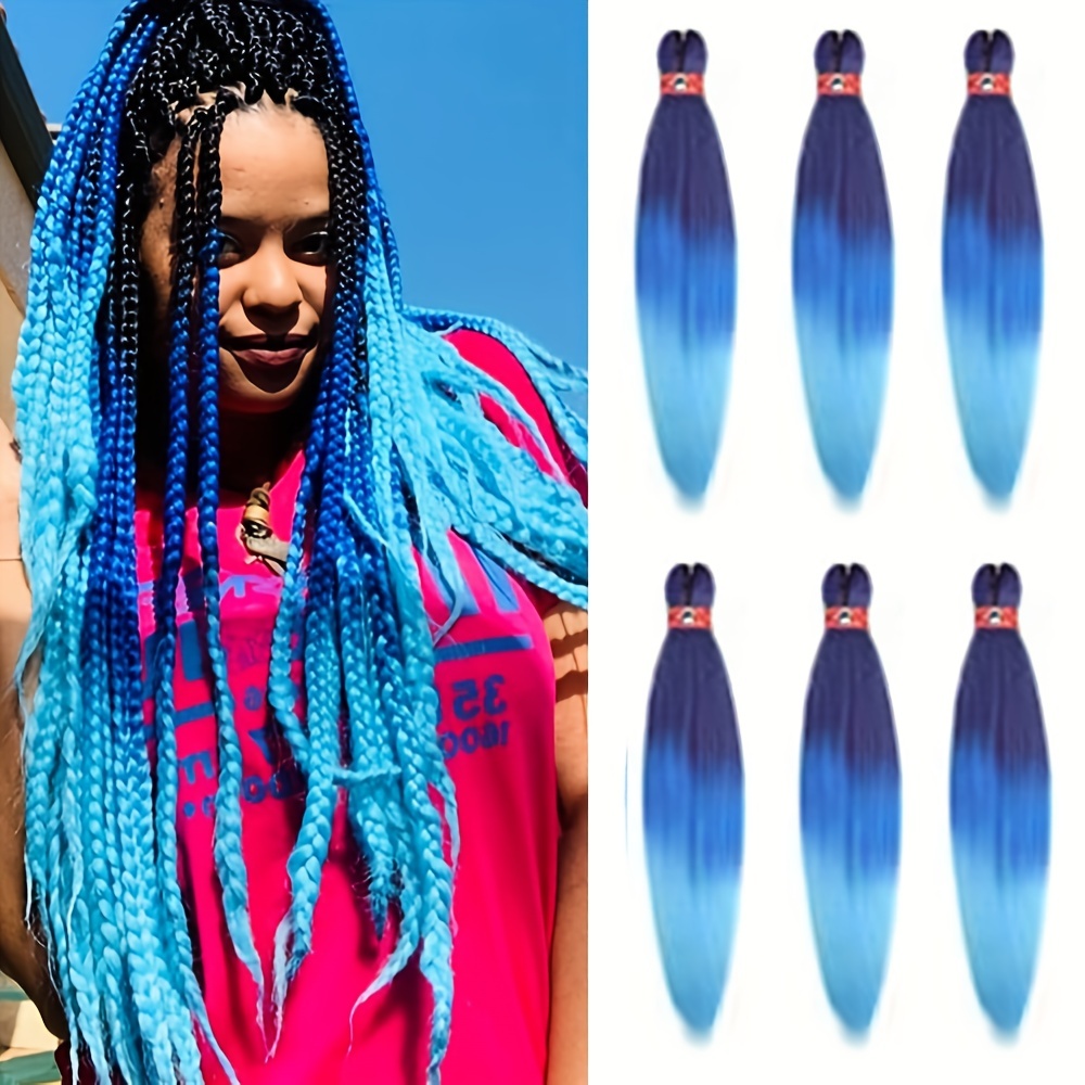 Straight Pre Stretched Braiding Hair Extensions Natural - Temu Canada